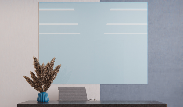 Chameleon Glassboard / Glasswall - kaunis ja värikäs  helppoasenteinen lasitaulu - projektituote